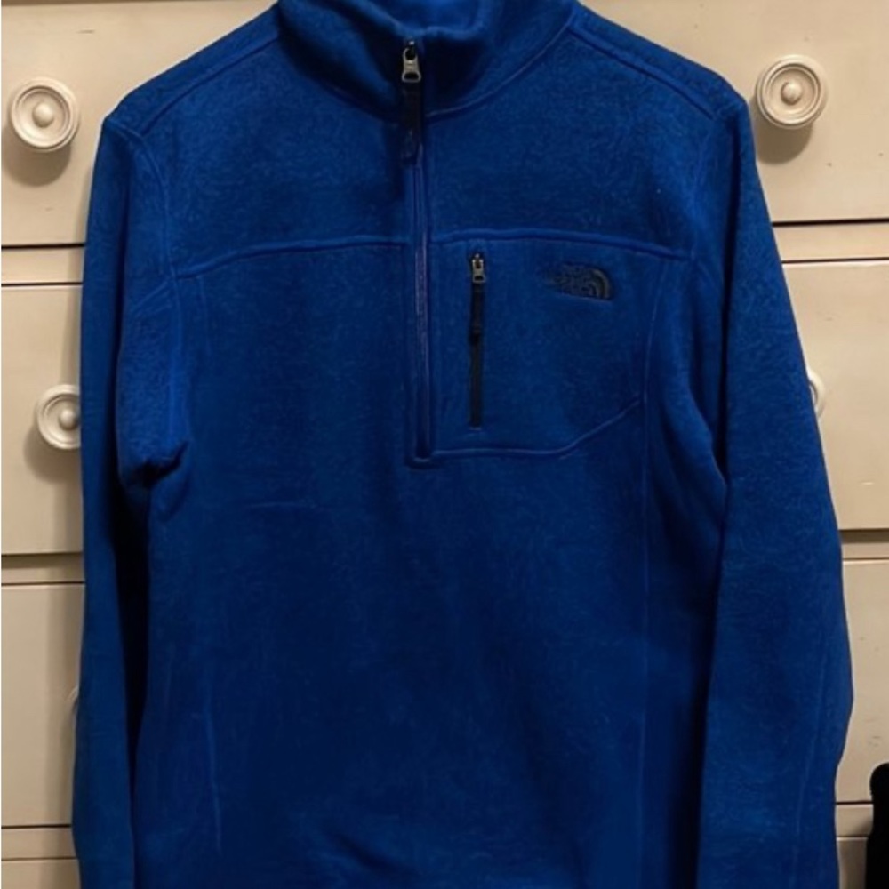 Northface fleece xtra-large 18-20 kids! Beautiful blue quarter zip-like new